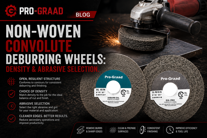Non-Woven Convolute Deburring Wheels: Density & Abrasive Selection