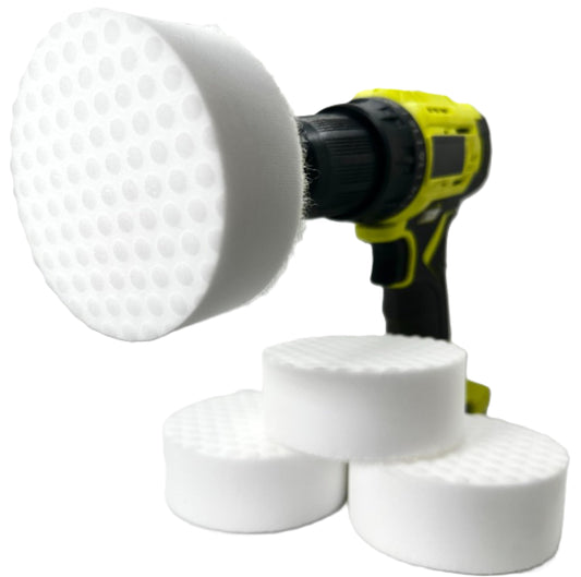 Drill Powered Magic Sponge Erasers | Ultra Durable Melamine Cleaning Eraser Pads for The Bathroom, Kitchen, Floors | Compatible with RotoEraser