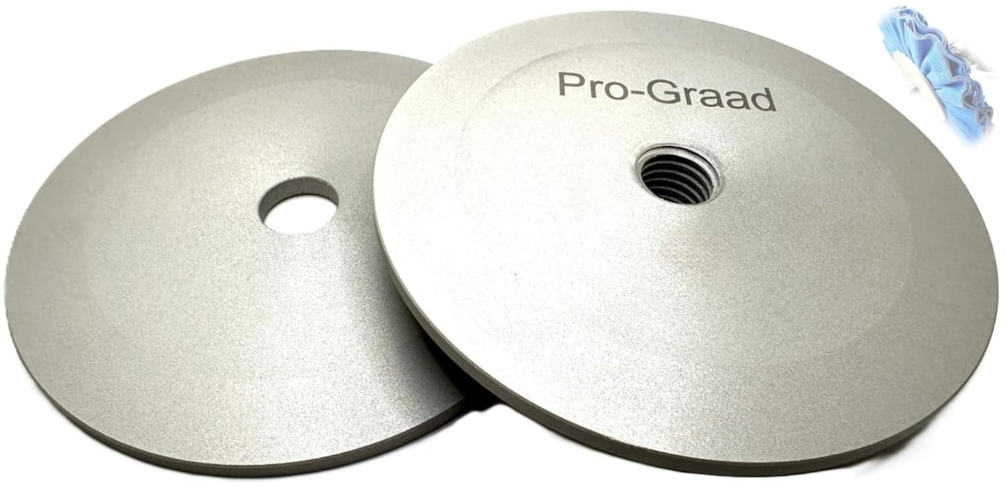 Pro-Graad 3” Aluminum Quick Centering Insertable Safety Flange for Airway Buffing & Polishing Wheels Without Center Plates, Self-Tightening, use with 5/8”-11 Threaded Tools & 3” Center Airway Buffs