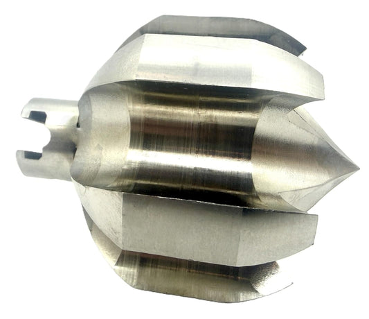 Pro-Graad 2” Flow Fixer Drain Cleaner Plumbing Snake Cutter Head for 2-1/2" - 3" Pipes, Clears & Scrapes Pipe Inner Walls, with R-Connector (Push Pin Fitting), for Commercial & Residential Use