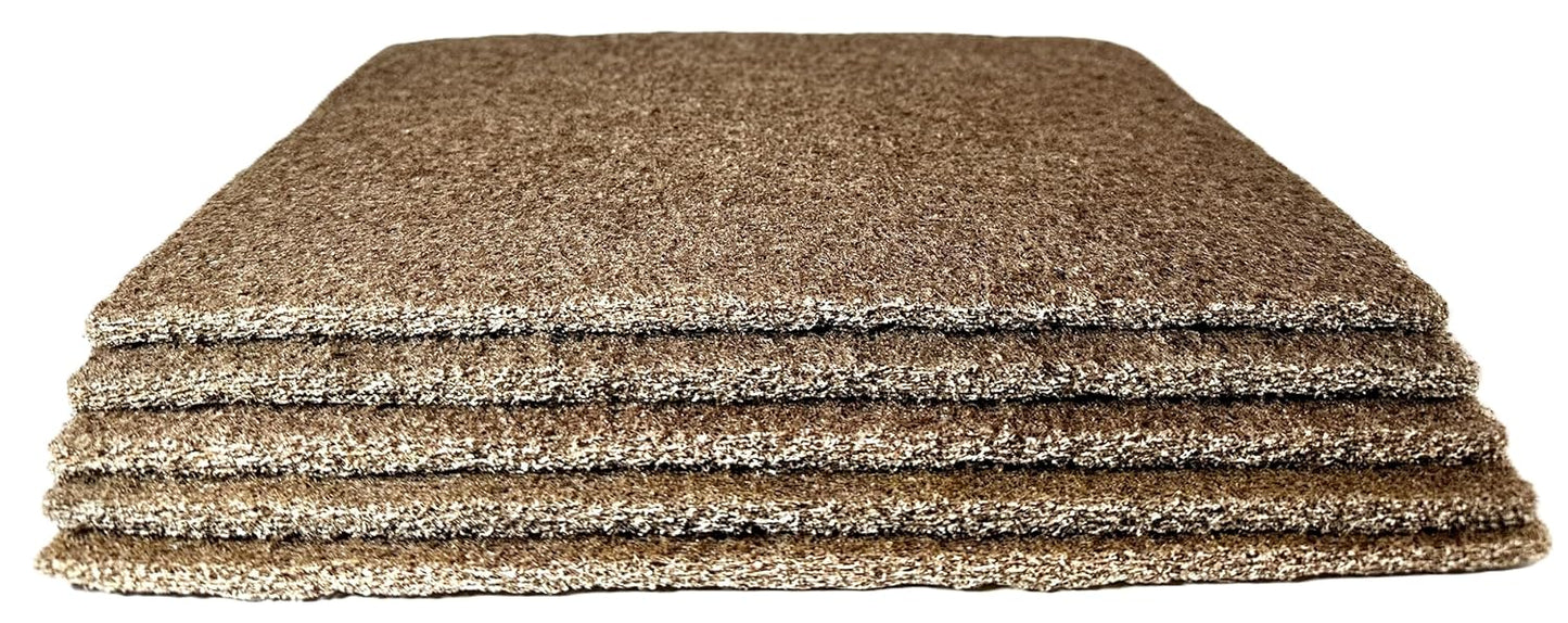 Pro-Graad Premium 7440 9" x 11" Tan Coarse Scuff Pads, 5 Pack, Scuffing, Scouring, Sanding, Paint Primer Prep Adhesion Scratch-Surface Preparation For Automotive Car Auto Body Repair Woodworking Wood