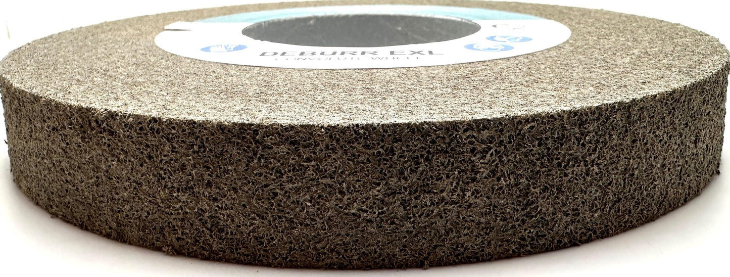 Pro-Graad EXT Deburring Wheel 8" x 1" x 3" 9S Fine Grit - Silicon Carbide - Metal Deburring, Finishing and Polishing Wheel – Excels on Titanium, Stainless & Tough Alloys - Convolute - (1 Pack)
