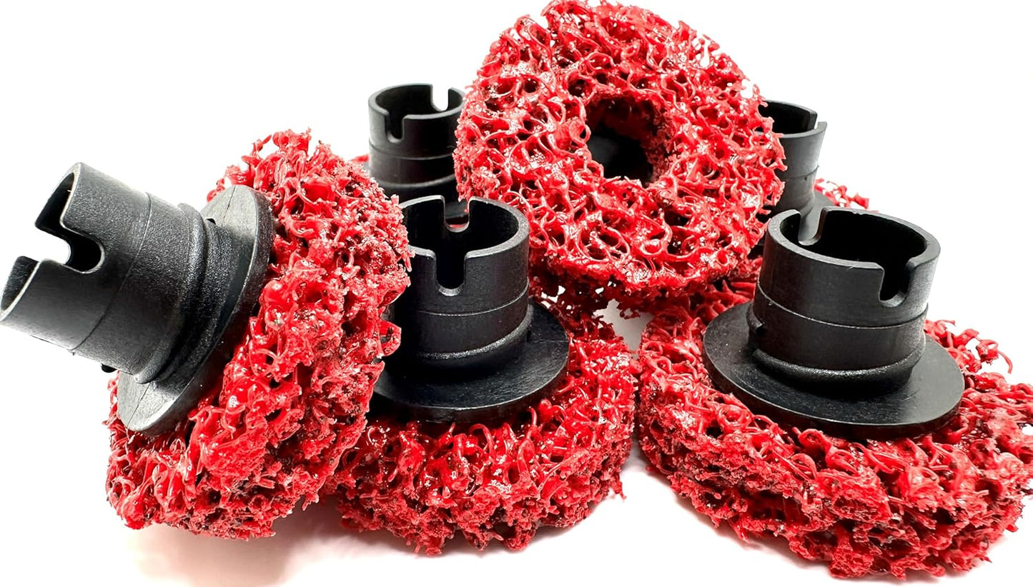 SuperGrindz 6 Pack 1-1/2” Heavy Duty Brake Hub Cleaning Discs, Brake Drum, Rotor, Around Studs Rust Removal, Replacement Pads Compatible with Pro-Graad, Counteract, Hub Buddy & 3M Hub Cleaning Holders