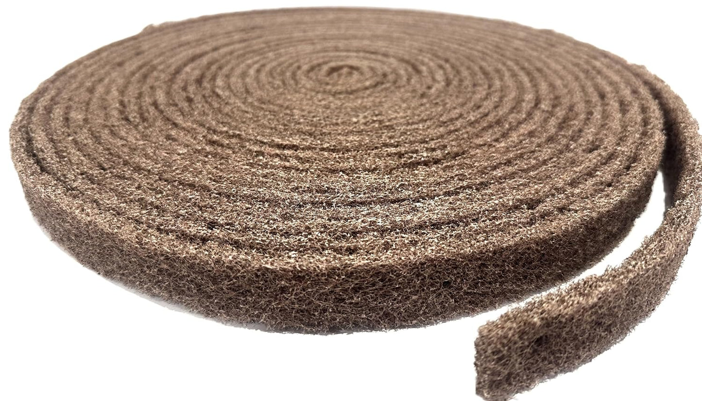 Pro-Graad 1” Width x 30’ Length Aluminum Oxide Medium Grit Non-Woven 7440 Cut & Polish Roll – Aggressive Metal Blending, Cleaning, Satin Polishing, Flexible & Cut-to-Length, 05733, Pack of 1