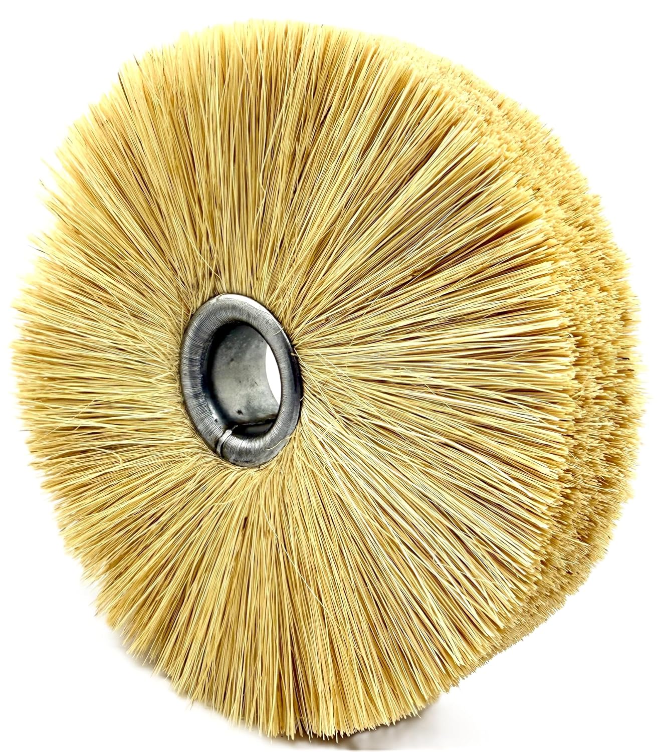 Pro-Graad 6” Tampico Wheel Brush, Natural Fiber Cleaning & Polishing Wheel for Bench Grinders, 1” Brush Width, 1” Arbor Hole, 2-1/2” Trim Length, Light to Medium Duty Scrubbing & Finishing