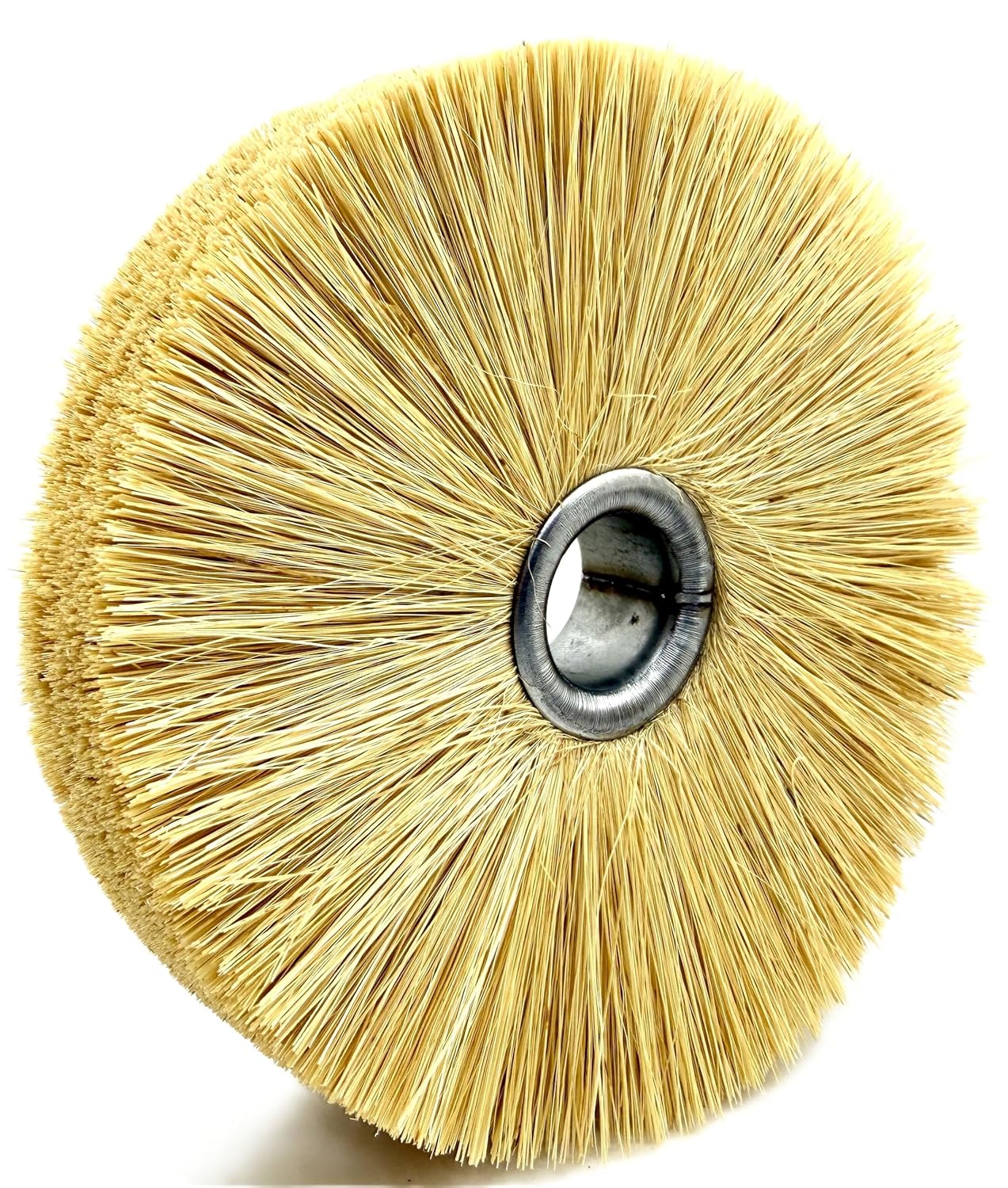 Pro-Graad 6” Tampico Wheel Brush, Natural Fiber Cleaning & Polishing Wheel for Bench Grinders, 1” Brush Width, 1” Arbor Hole, 2-1/2” Trim Length, Light to Medium Duty Scrubbing & Finishing