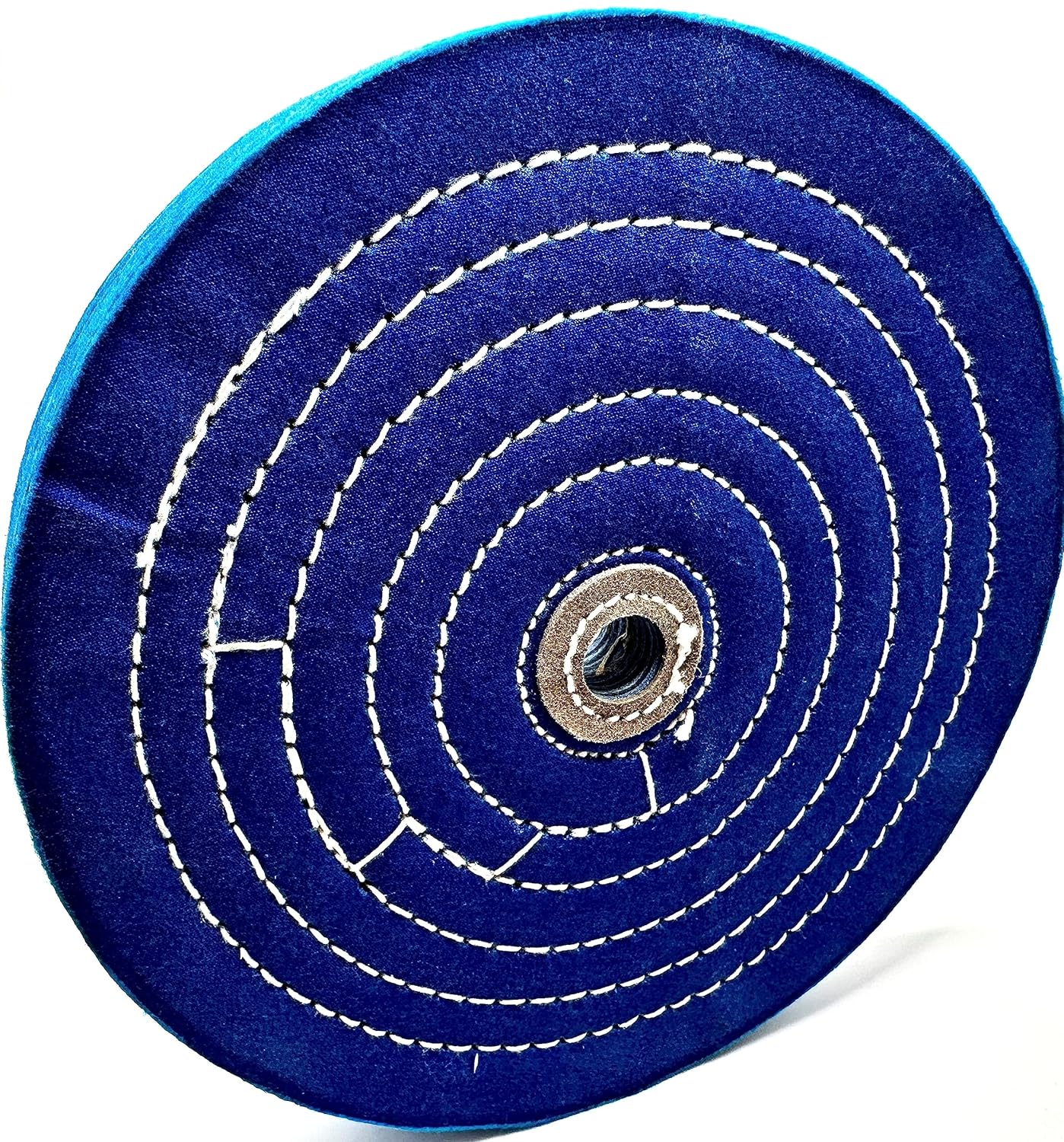 Pro-Graad 1 Pack Extra Thick Buffing Polishing Wheel 8 inch Blue Treated Cotton Medium, 70 Ply – 1” Thick with 5/8 inch Arbor Hole for Bench Grinder – Ideal for Middle Step Buffing – Pack of 1
