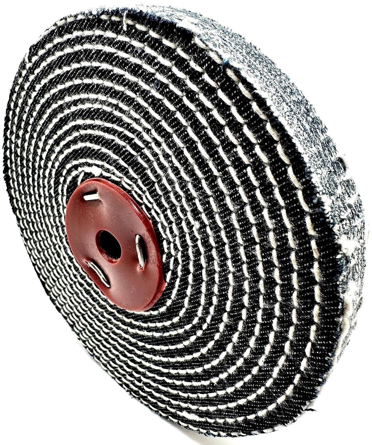 Pro-Graad 1 Pack 6” Denim Buffing Wheel 6 inch x 1/2 inch Arbor Hole Extra Thick Denim Spiral Sewn Buff for Bench Grinder & Buffers, 2X Durability – Pack of 1