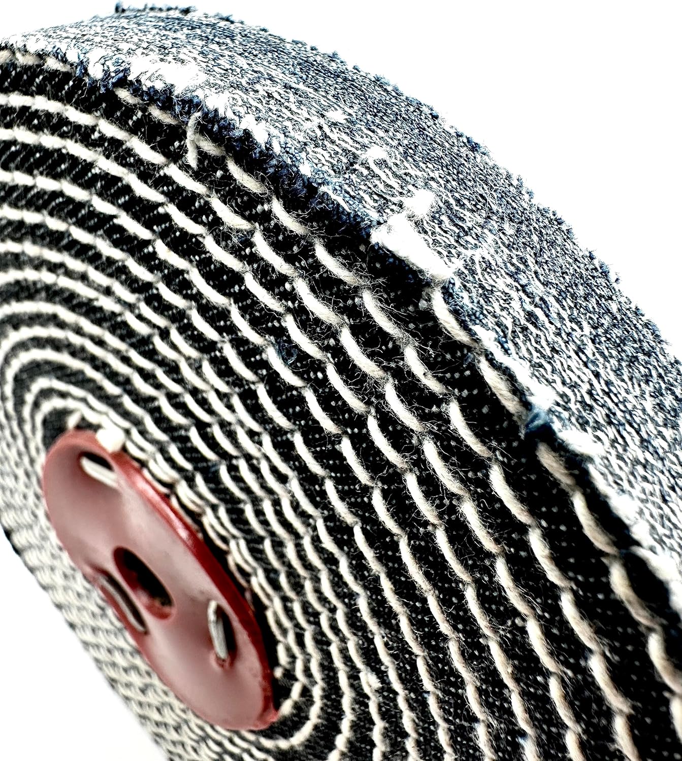 Pro-Graad 1 Pack 6” Denim Buffing Wheel 6 inch x 1/2 inch Arbor Hole Extra Thick Denim Spiral Sewn Buff for Bench Grinder & Buffers, 2X Durability – Pack of 1