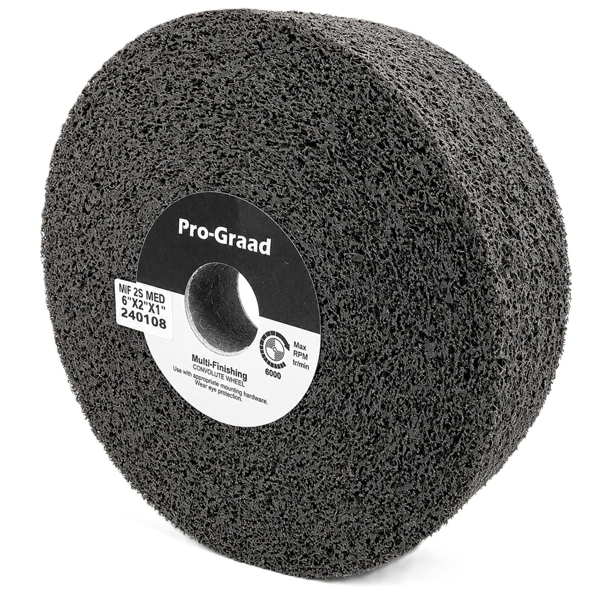 Pro-Graad Multi-Finishing Wheel 6" x 2" x 1", 2S Medium, 13177