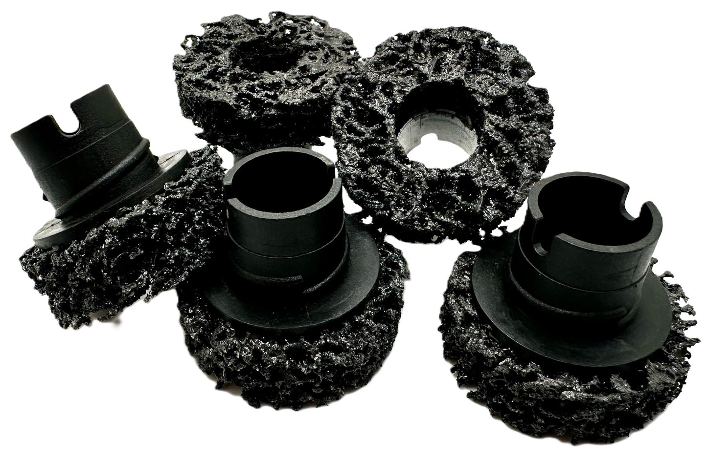 Pro-Graad 45150 5 Pack 1-1/2” Black Brake Hub Cleaning Discs, Brake Drum & Rotors, Around Wheel Studs Rust Removal, Replacement Pads Compatible with Pro Graad Counteract Hub Buddy & 3M Pad Holders