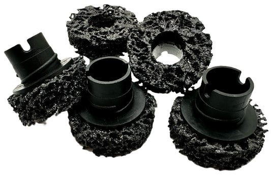 Pro-Graad 45150 5 Pack 1-1/2” Black Brake Hub Cleaning Discs, Brake Drum & Rotors, Around Wheel Studs Rust Removal, Replacement Pads Compatible with Pro Graad Counteract Hub Buddy & 3M Pad Holders