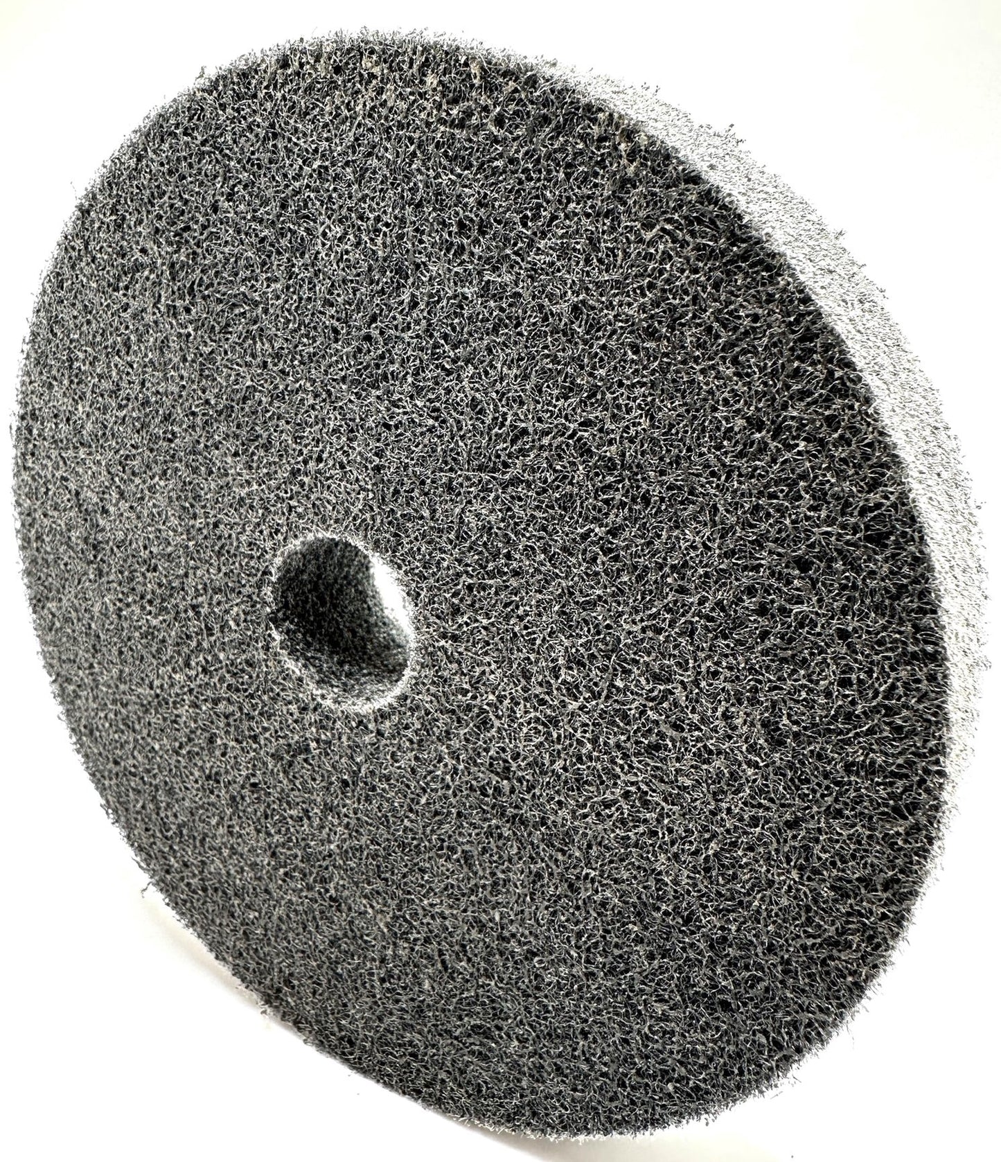 Pro-Graad Nylon Fiber Deburring Wheel 6" x 1" x 1" 7P Hardness 180 Grit Silicon Carbide Brushed Polishing Buffing Unitized Wheel for Bench Grinder, Buffing Machine, with Adapter for 1/2 5/8 3/4 Arbor