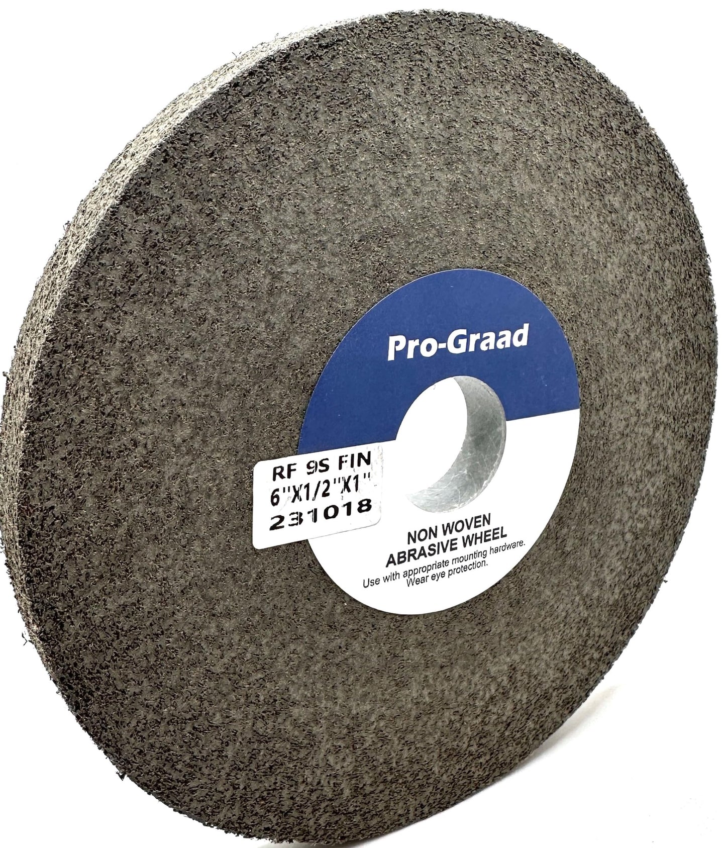 Pro-Graad 1 Pack 6” x 1/2” x 1” 9S Fine Series 1000 RF Long Life Convolute Deburring, Finishing & Polishing Wheel, Includes Arbor Adapter for use on 3/4 5/8 1/2 inch Shaft Sizes, Pack of 1