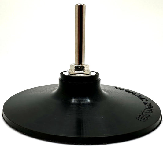 Pro-Graad 4 Inch Disc Pad Holder with ¼” Shank, Die Grinder Sanding Suitable for Roll Lock, Type R, R-Type Quick Change Disc Attachments for Polishing, Sanding & Surface Preparation