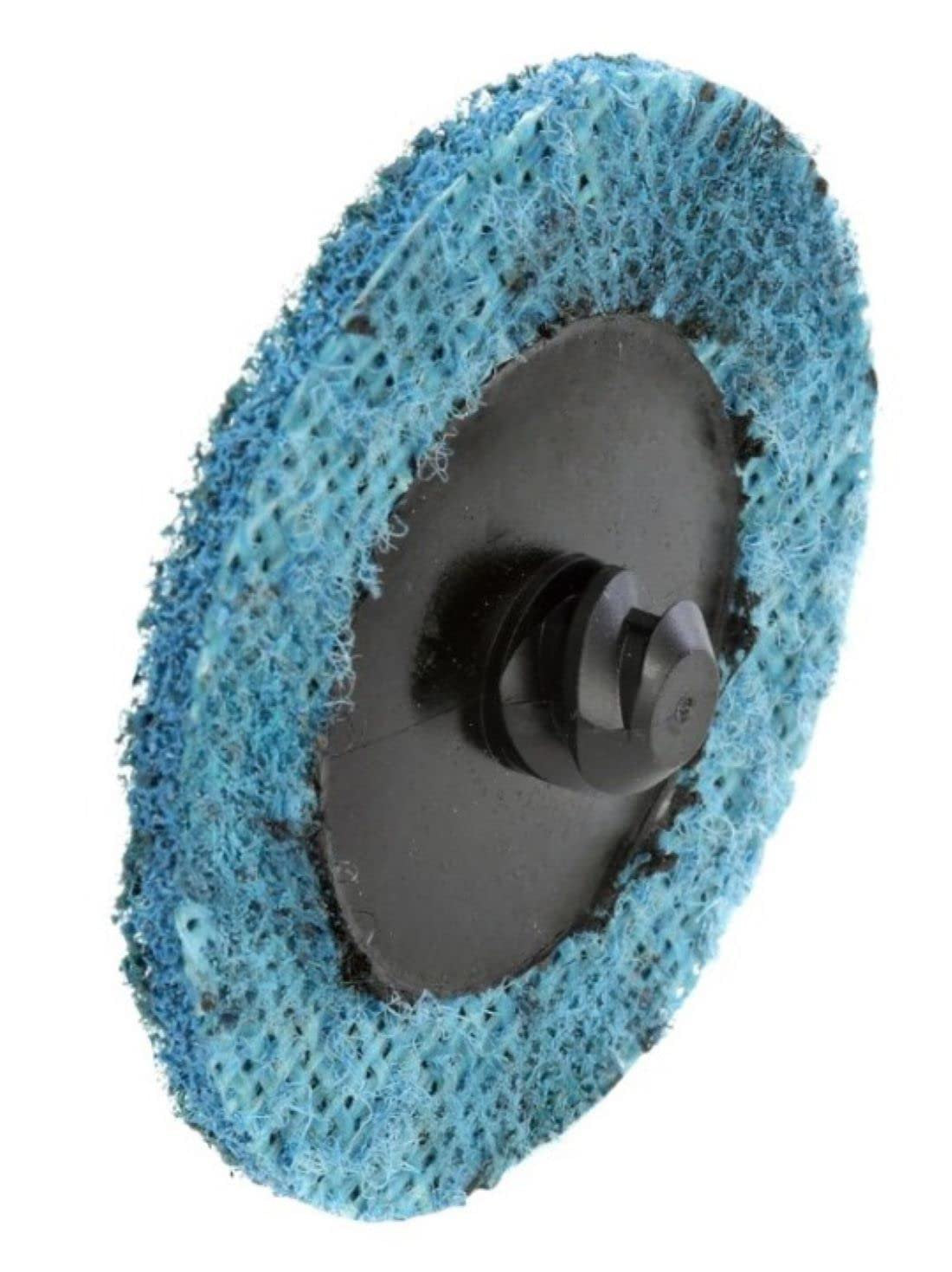 Pro-Graad 2" Quick Change Non-Woven Nylon Surface Conditioning Discs for Deburring Sanding Blending Polishing Paint Removal with Male R-Type Backing Use with Die Grinder - Blue - (Fine) - (25 Pack)