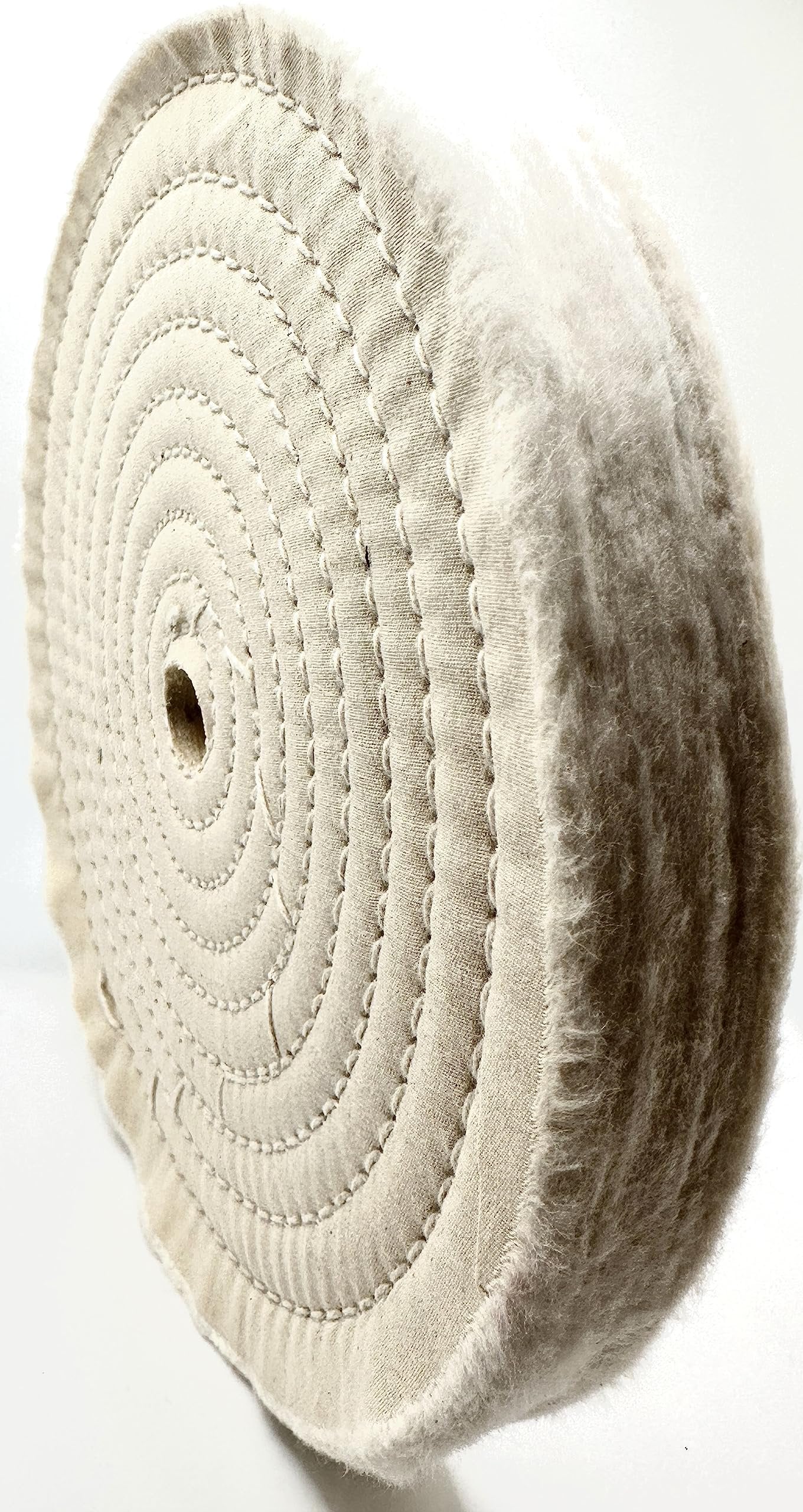 Pro-Graad 1 Pack 8” x 5/8” Arbor x 80 Ply Extra Thick Buffing Polishing Wheel - Fine Muslin Cotton | Designed for Bench Motor Grinder or Buffer with 5/8” Arbor | Pack of 1