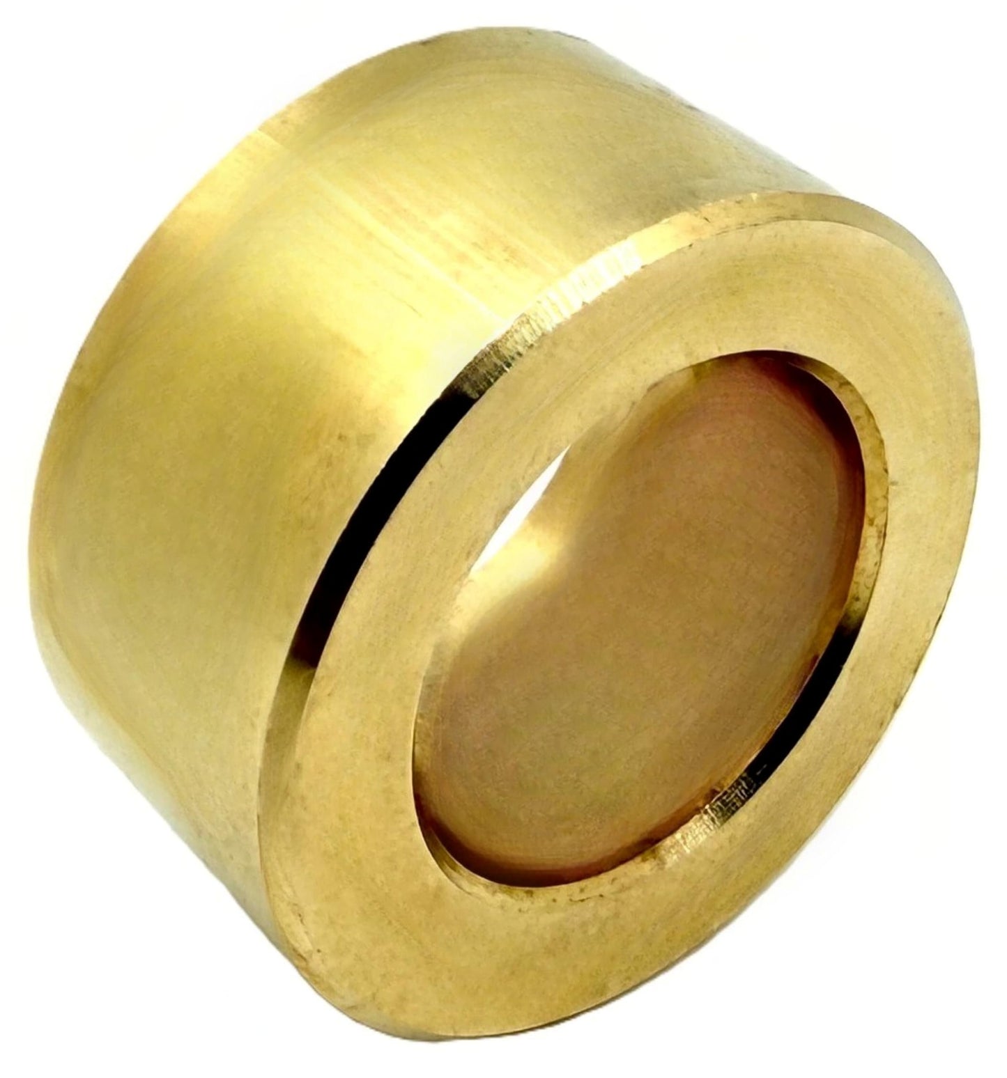 Pro-Graad 1” to 5/8” ID Arbor Hole Reducer Bushing, Brass Wheel Center Reducing Adapter for 1/2” Wide Wheels, Compatible for use on 5/8” Shaft Bench Motors & Buffers