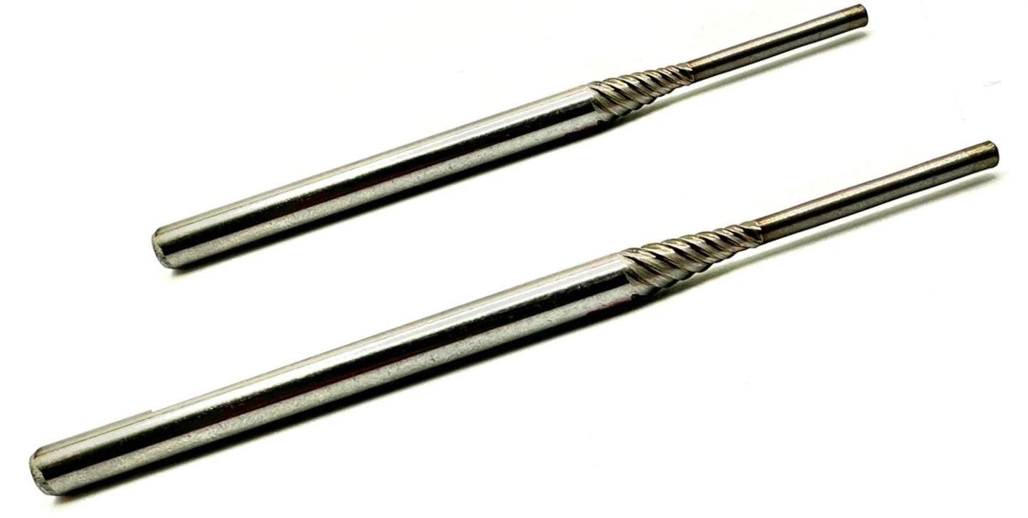 Pro-Graad Porting Mandrel Premium High Speed Steel Coarse Thread Extra Shank Length Cartridge and Spiral Roll