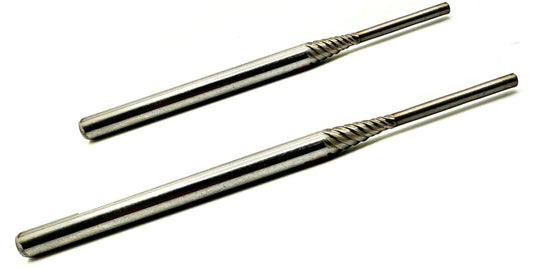 Pro-Graad Porting Mandrel Premium High Speed Steel Coarse Thread Extra Shank Length Cartridge and Spiral Roll