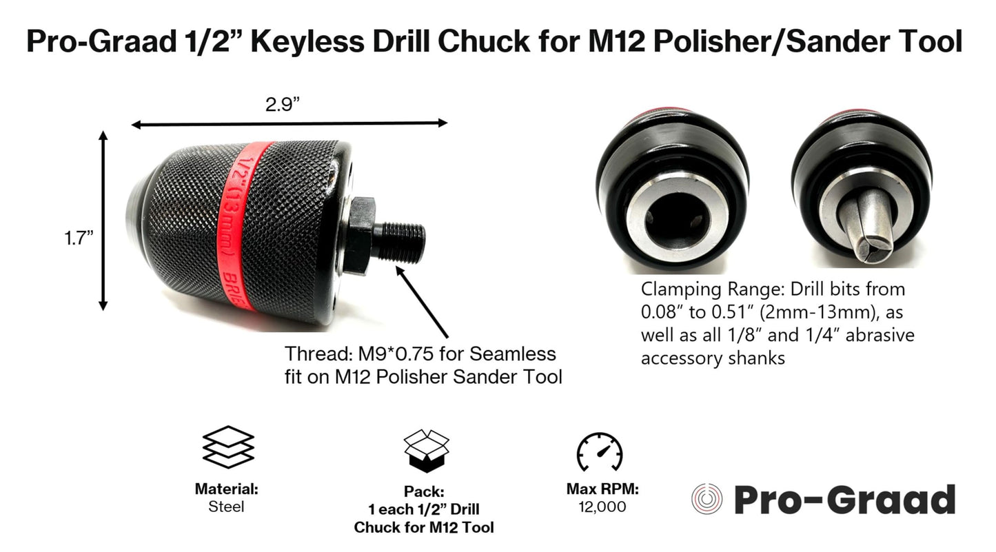 Adapters for M12 Polisher/Sander Tool