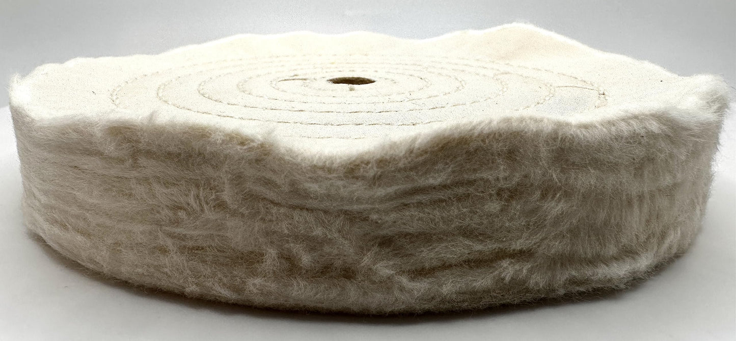 Pro-Graad 1 Pack Buffing Wheels for Bench Grinder or Buffer - 6 Inch Extra Thick Buffing Wheel Fine Cotton Sewn with 1/2” Arbor Hole - 80 Ply 1” Thick Polishing Buffing Wheel, Pack of 1