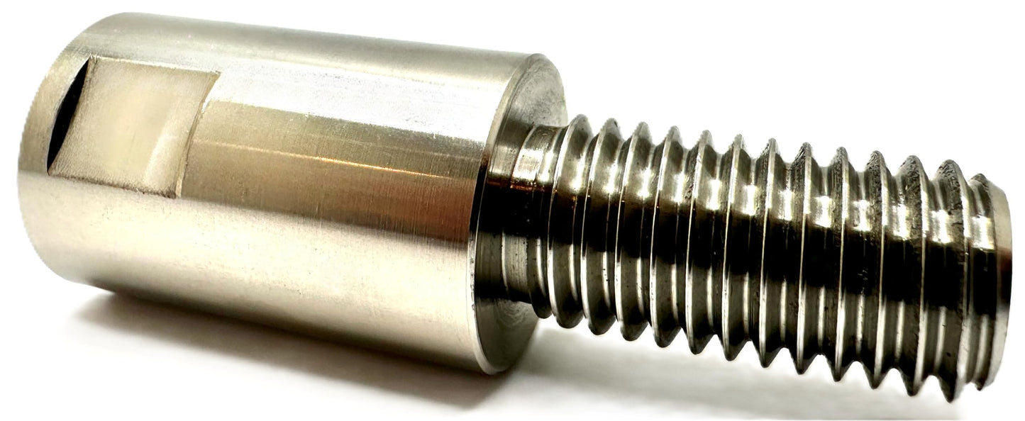 Pro-Graad 2-3/4” Stainless Angle Grinder Arbor Extension, 1-1/4” Thread Length, Extra Threads On Power Tools with 5/8”-11 Arbor, Angle Grinder Airway Buff Extender Kit for Buffing & Airway Wheels
