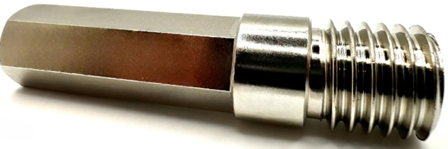 Pro-Graad Core Drill Bit Adapter 5/8"-11 Thread to 1/2" Hex Shank, 5/8-11 Male Drill Bit Adapter for Threaded Diamond Hole Saw Core Drill Bit (5/8"-11 Thread to 1/2" Hex Shank, 1)