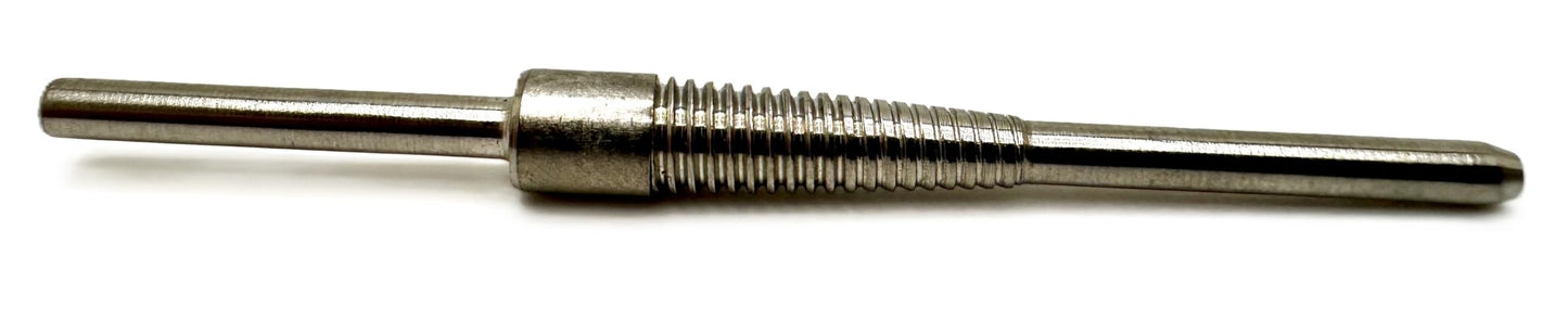 Pro-Graad CR-5 1/8” Shank Stainless Steel Cartridge Roll Mandrel, Standard Tapered Type Mandrels for Cartridge & Spiral Rolls, 3” Overall Length, 1/8x1” Shank x 1/8”x1” Pilot