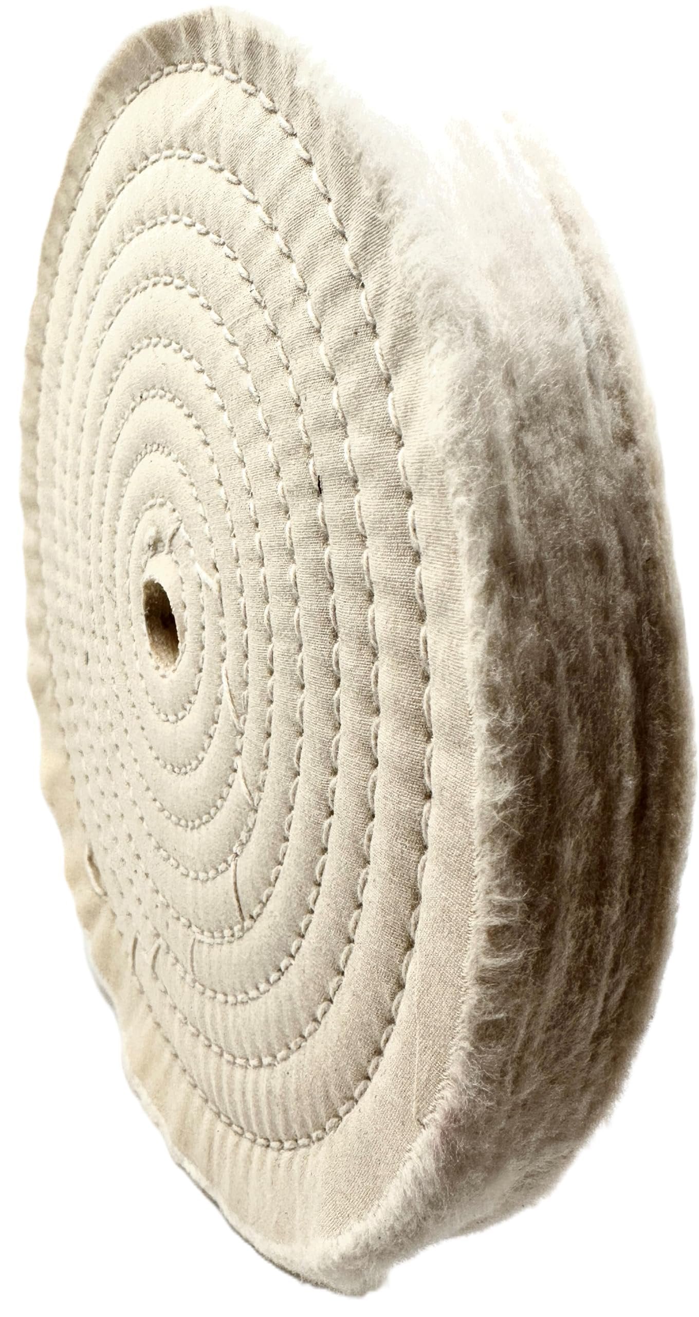 Pro-Graad 1 Pack 12” x 3/4” Arbor x 80 Ply Buffing Polishing Wheel - Fine Muslin Cotton | 1” Extra Thick | Designed for Bench Motor Grinder or Buffer with 3/4” Arbor | Professional Grade | Pack of 1