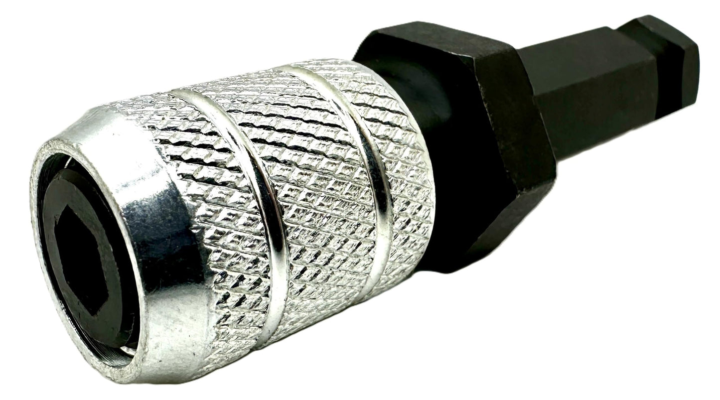 Pro-Graad 7/16" Hex to 1/4" Hex Shank Adapter, Quick Change Bit Holder Converter for 7/16 Impact Drivers & 1/2" Power Drills, Heavy Duty 1/4 Hex Bit Holder for Drill & Driver Accessories