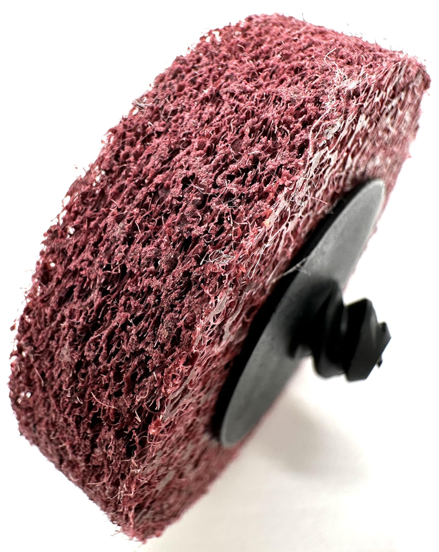 Pro-Graad 2" Quick Change Non-Woven Surface Preparation Discs for Deburring, Blending, Cleaning, Finishing, Polishing | Male R-Type Backing | Die Grinder Discs | (10 Pack) | (Red - Fine)