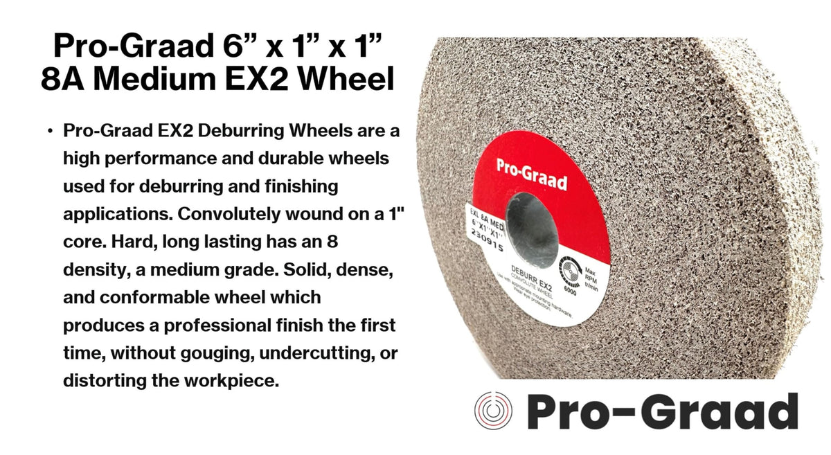 Pro-Graad EX2 Convolute Deburring Polishing Wheel