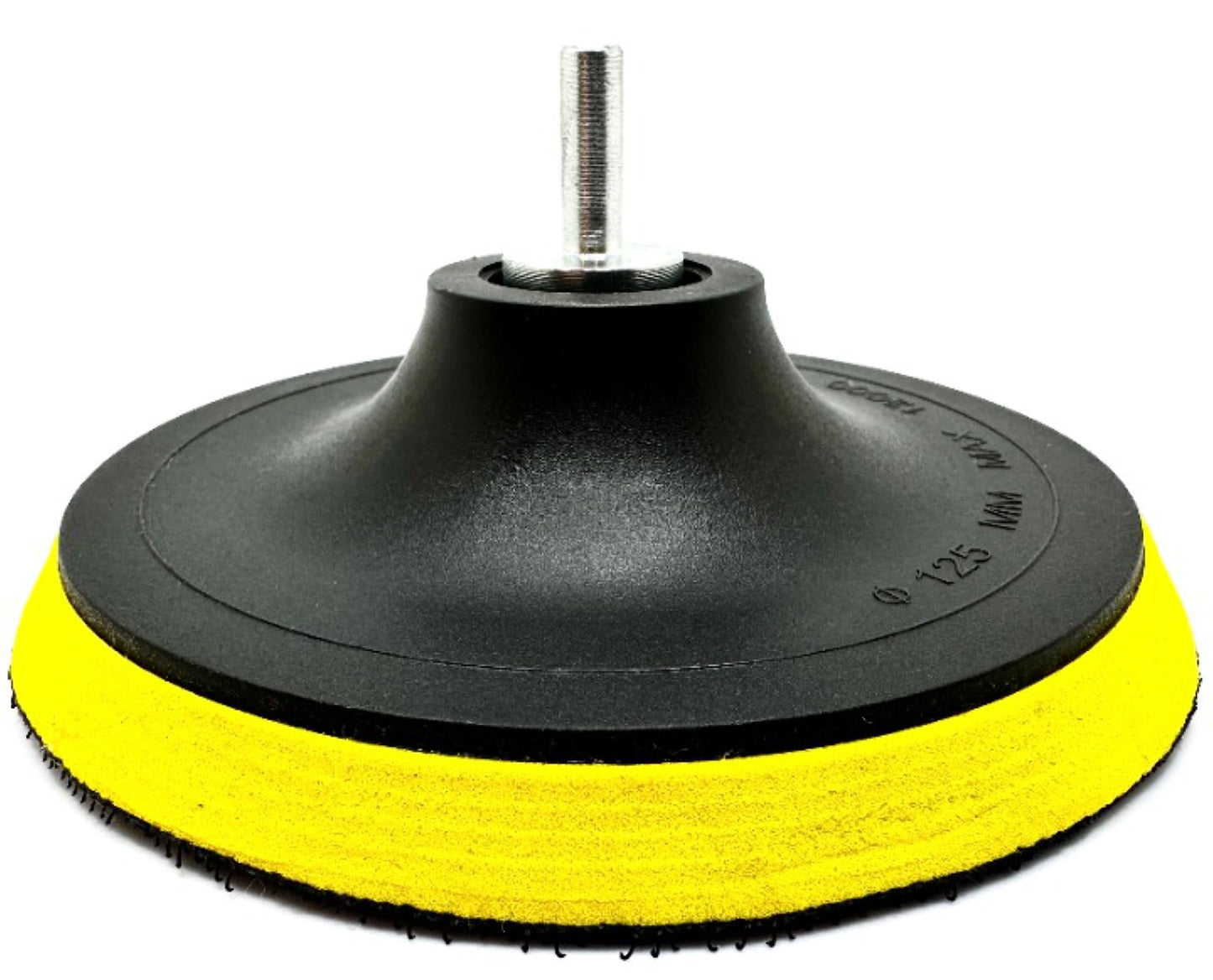 Pro-Graad 1 Pack 5" Hook and Loop Backing Pads Foam Backer Pad with 5/8”-11 – 5 inch Backup Pads for use with Angle Grinder or Drill Sanding Polishing Discs – Includes 1 Each 1/4" Shank Adapter