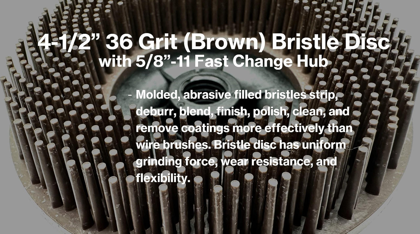 Pro-Graad 4-1/2” x 5/8”-11 Bristle Disc