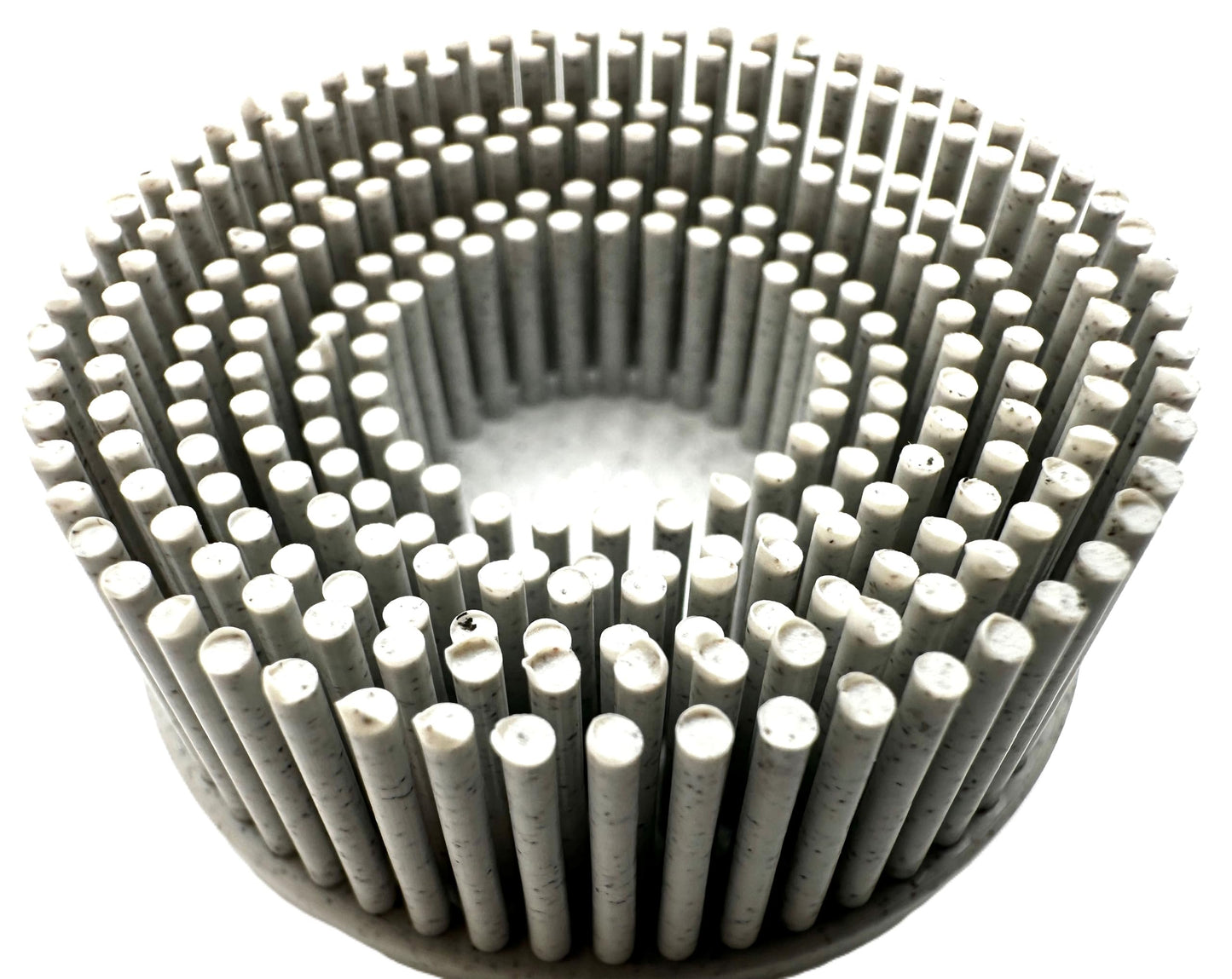 Pro-Graad 2 Pack 2" 120 Grit White R-Type Bristle Disc | Ceramic-Aluminum Oxide Abrasive Bristle Disc with Quick Change Roll Lock | Pack of 2 | White