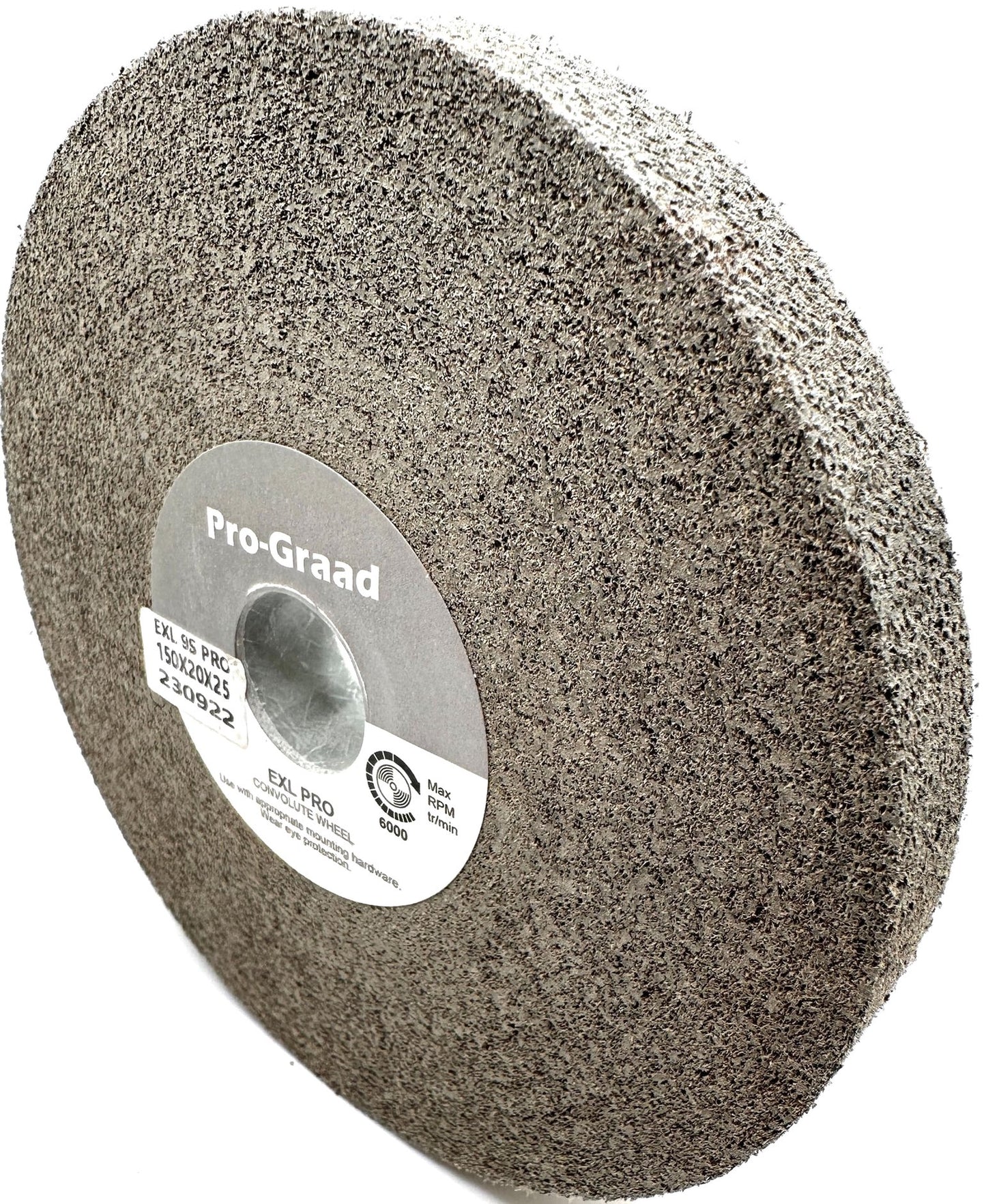Pro-Graad EXL PRO Convolute Deburring Polishing Wheel - 6" x 3/4" x 1" 9S Fine Silicon Carbide - Professional Grade - Metal Deburring, Finishing and Polishing Wheel - (1 Pack)