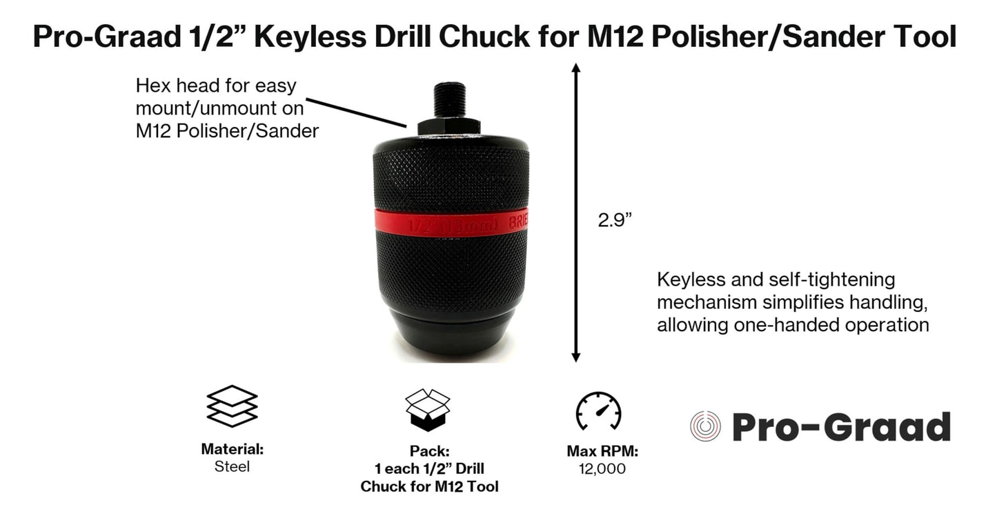Adapters for M12 Polisher/Sander Tool