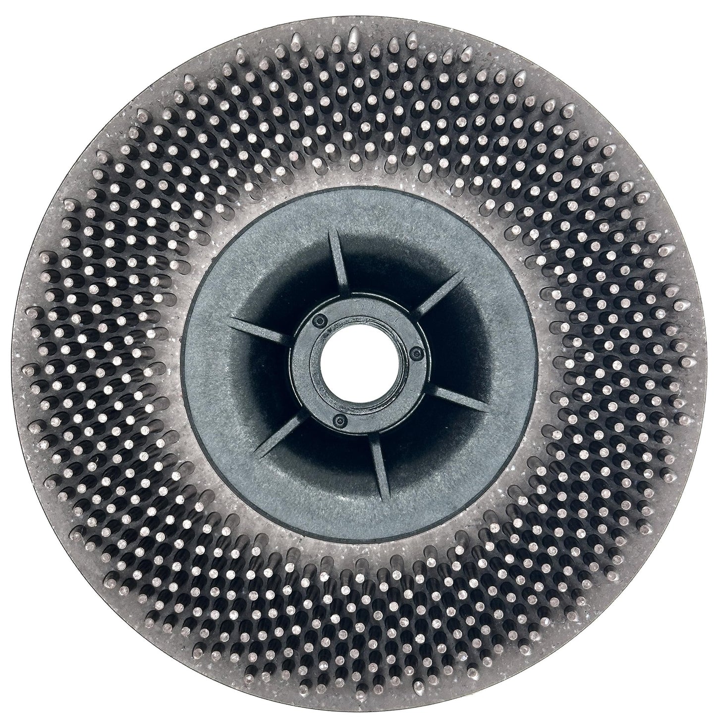 Pro-Graad 4-1/2” x 5/8”-11 36 Grit Brown Bristle Disc | Ceramic-Aluminum Oxide Abrasive Bristle Disc with 5/8”-11 Fast Change Hub | Remove Coatings Paint Rust Contaminants Weld Burn | Pack of 1