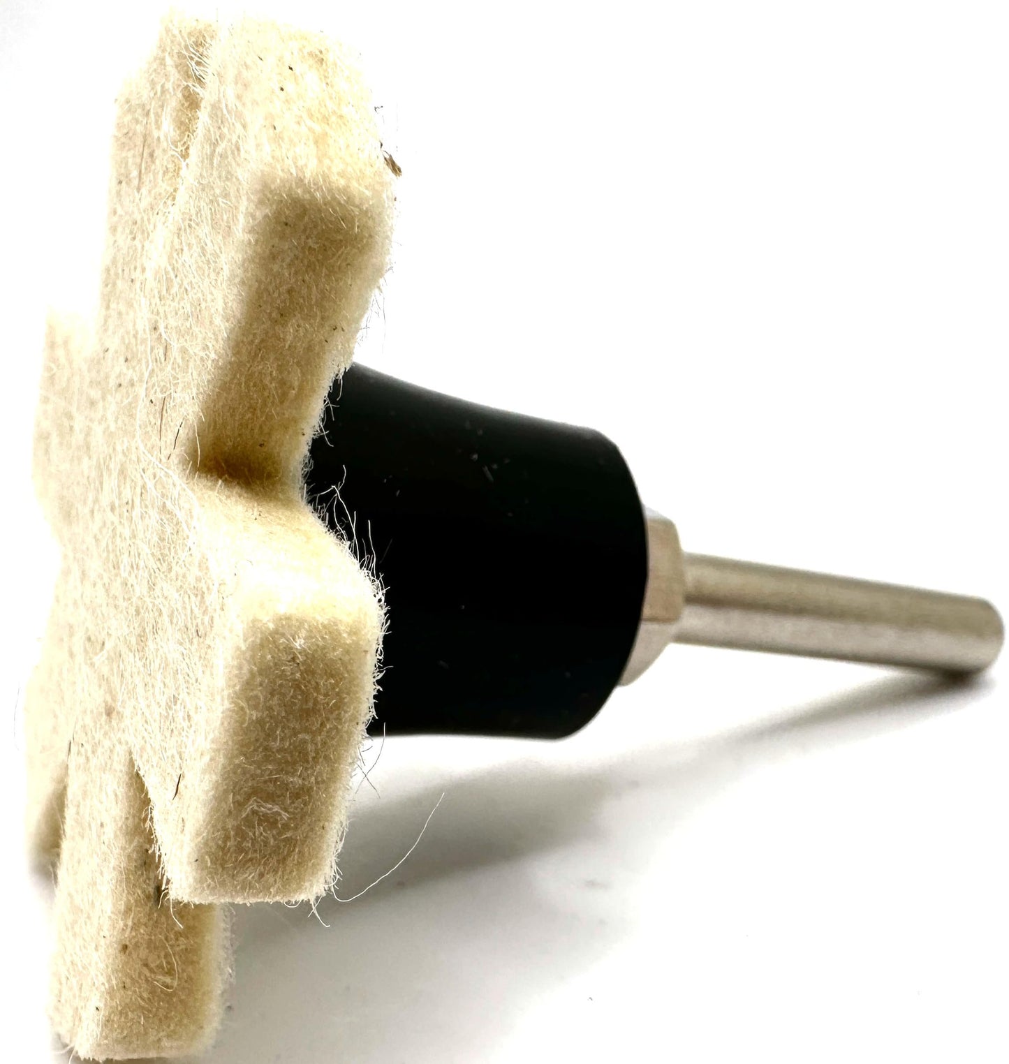 Pro-Graad 10 Pack 2” Wool Felt Buffing & Polishing Stars, Ideal for Buffing & Polishing inside of cylinders, pipe, tubing, Excels on Aluminum, Steel, Titanium - Includes Holder