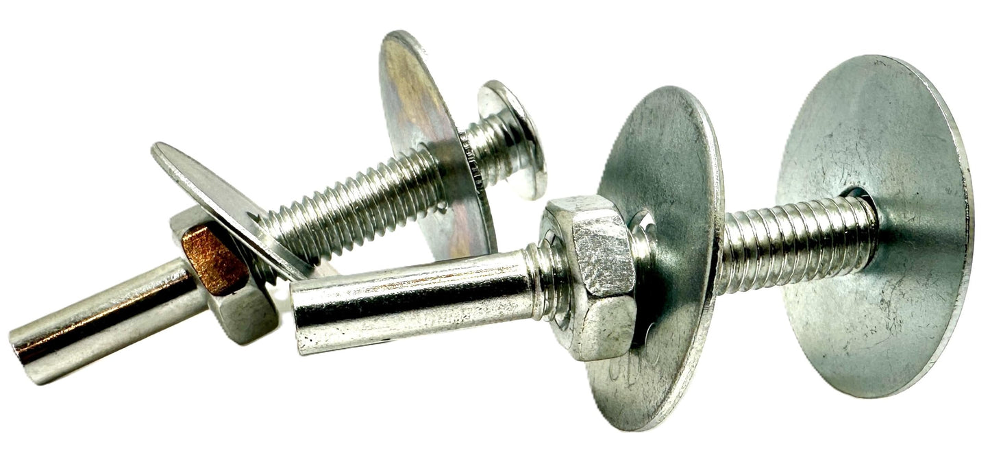 Pro-Graad 2 Pack 933 Unitized Wheel Mandrel, 2” x 1/4” x 1-1/4”, for attaching 2” – 4” Diameter – 1/4” Center Hole Buffing, Polishing, Unitized Wheels to Rotary Tools, Pack of 2