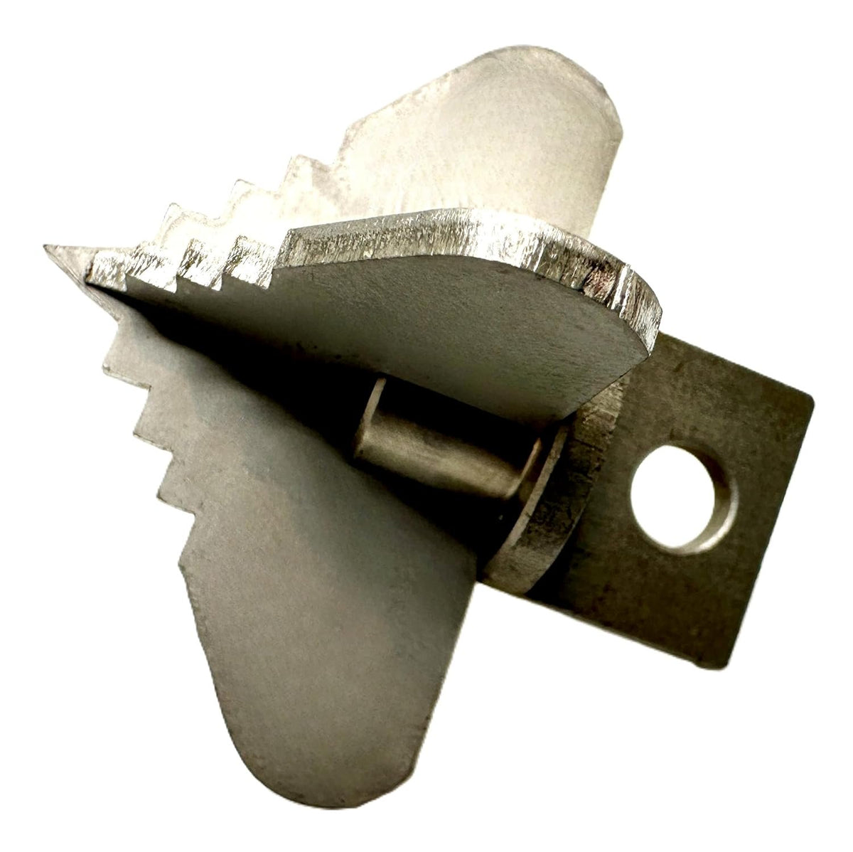 Pro-Graad 2-1/2” Spear 4 Flute Flow Fixer Drain Cleaner Plumbing Snake Cutter Head for 3” – 4” Pipes, Clears & Scrapes Inner Walls, Fits 3/8” 1/2" or 9/16” Cables, Commercial & Residential Use