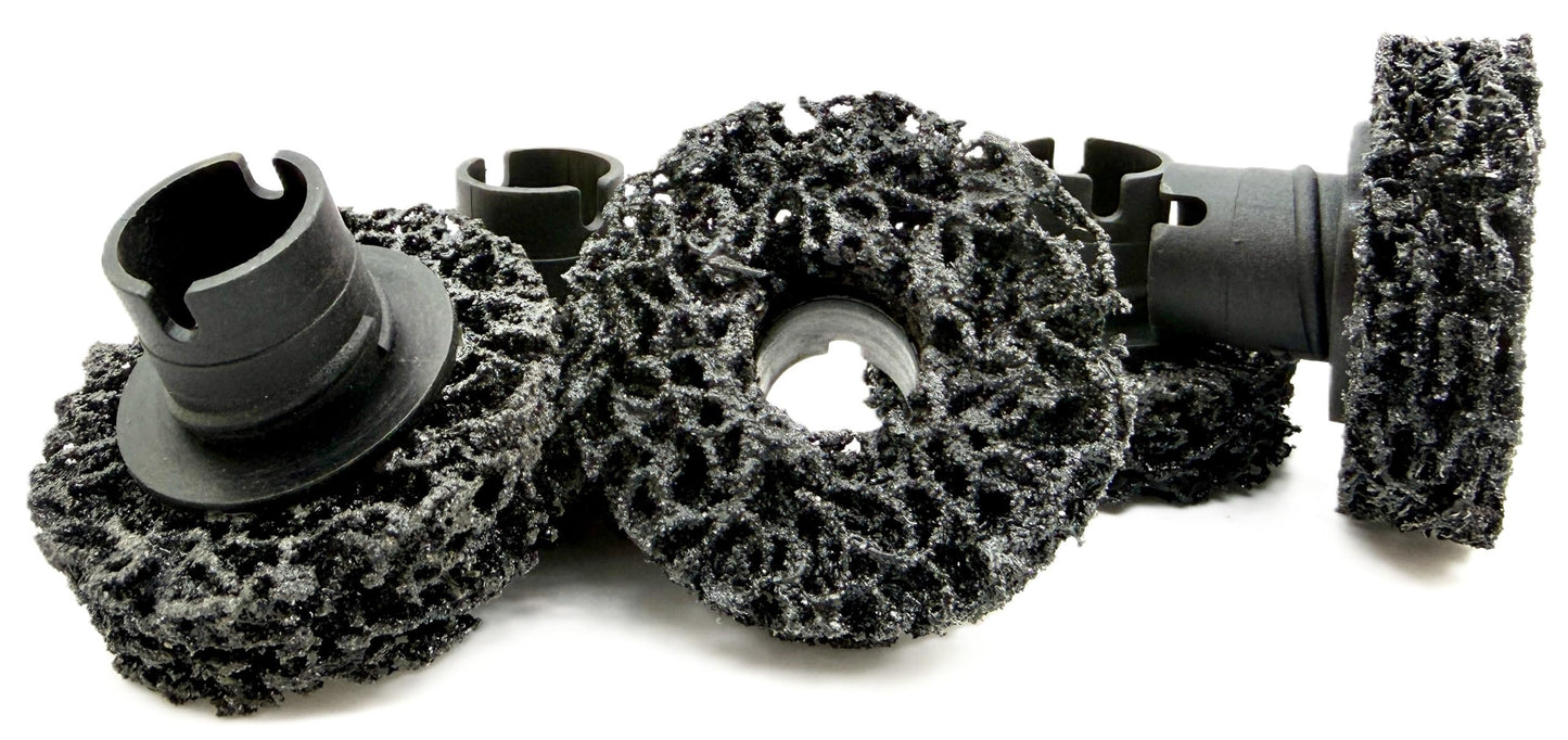 Pro-Graad 45200 5 Pack 2” Black Brake Hub Cleaning Discs, Brake Drum & Rotors, Around Wheel Studs Rust Removal, Replacement Pads Compatible with Pro Graad Counteract Hub Buddy & 3M Pad Holders