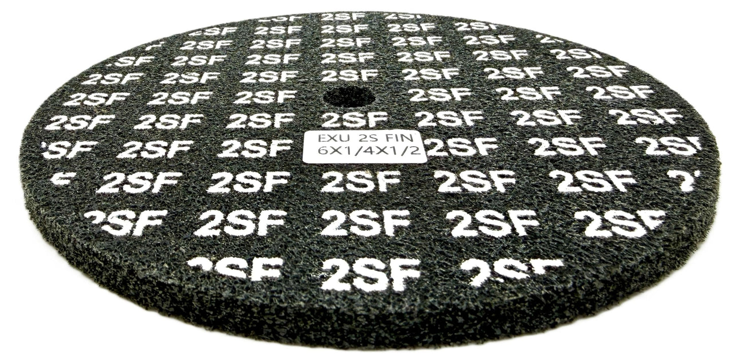 Pro-Graad EXL Unitized Wheel, Silicon Carbide, 6" Diameter x 1/4" Wide x 1/2" Arbor, 2S Fine | 13741 | (Pack of 1)