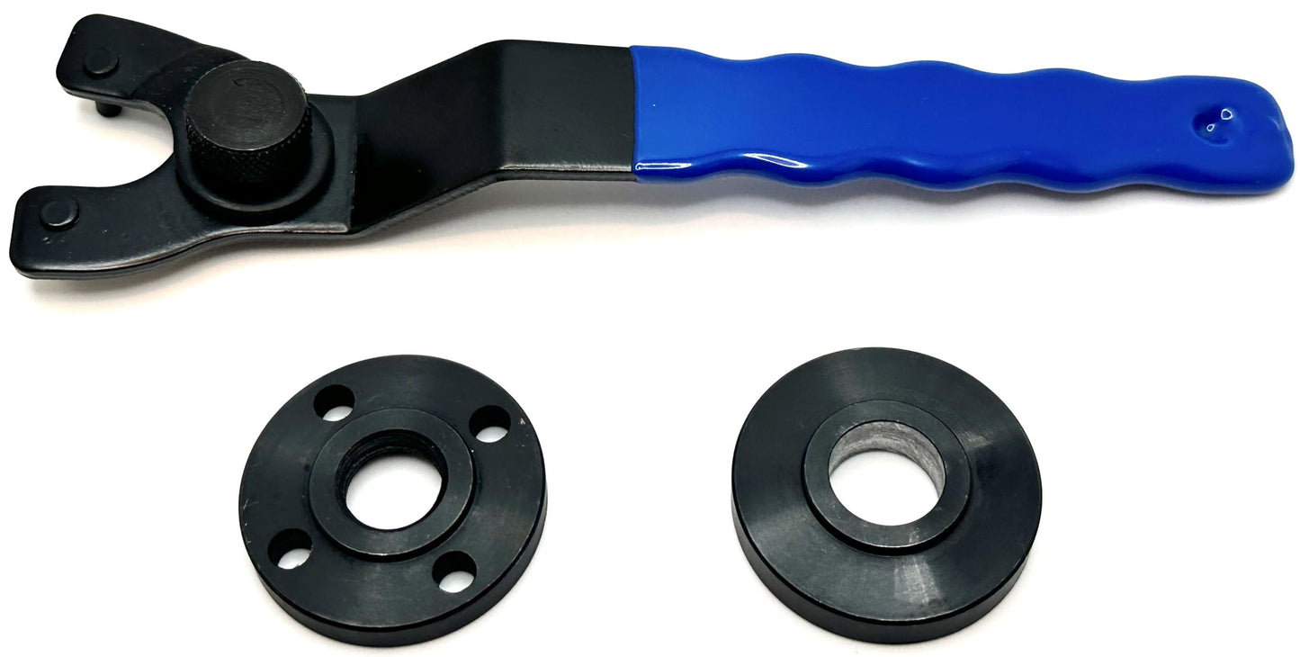 Universal Strip Disc Conversion Kit for Wagner PaintEater - Pro-Graad Adapter with Lock Nut & Wrench - Upgrade for 4.5” x 7/8” Stripping Wheel Compatibility (Conversion Kit with Wrench)