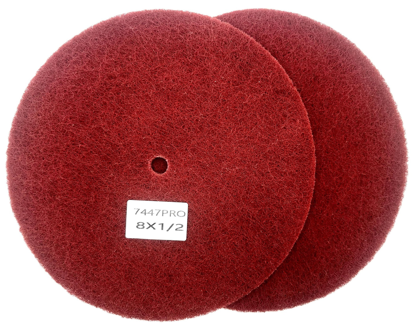 Pro-Graad 4 Pack 8” x 1/2” Very Fine 7447 PRO Non-Woven Buffing, Blending, Cleaning, Light Deburring & Finishing Discs, Pack of 4