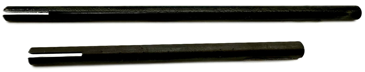 Pro-Graad SM-46 Slotted Mandrel 1/4” Shank & Body 2 Piece Set 4” & 6” Split Head Slot Mandrels, Core Sanding Internal Holes, 1/4” Shank Diameter x 4 and 6 inch Overall Lengths, Set of2