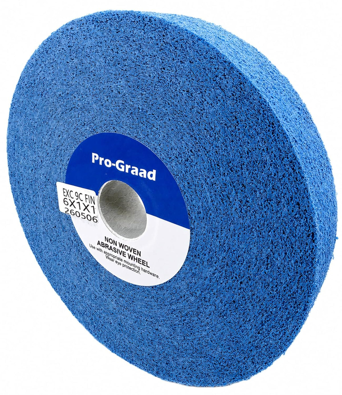 Pro-Graad EXC 6" x 1" x 1" 9C Fine Ceramic Deburring Finishing Wheel, 11248