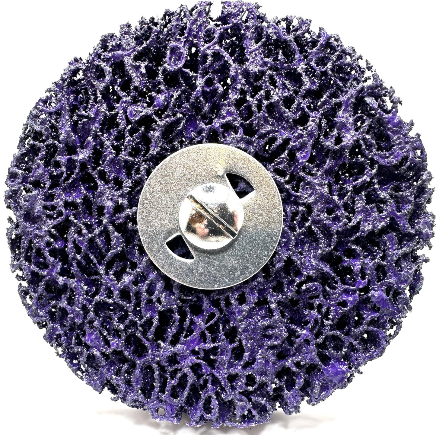 Pro-Graad 2 Pack Paint Stripping Disc Drill Attachment | 4" x 1/2" Wide with 1/4" Shaft | Strip & Clean Discs Remove Paint Coating Rust | Purple | Pack of 2