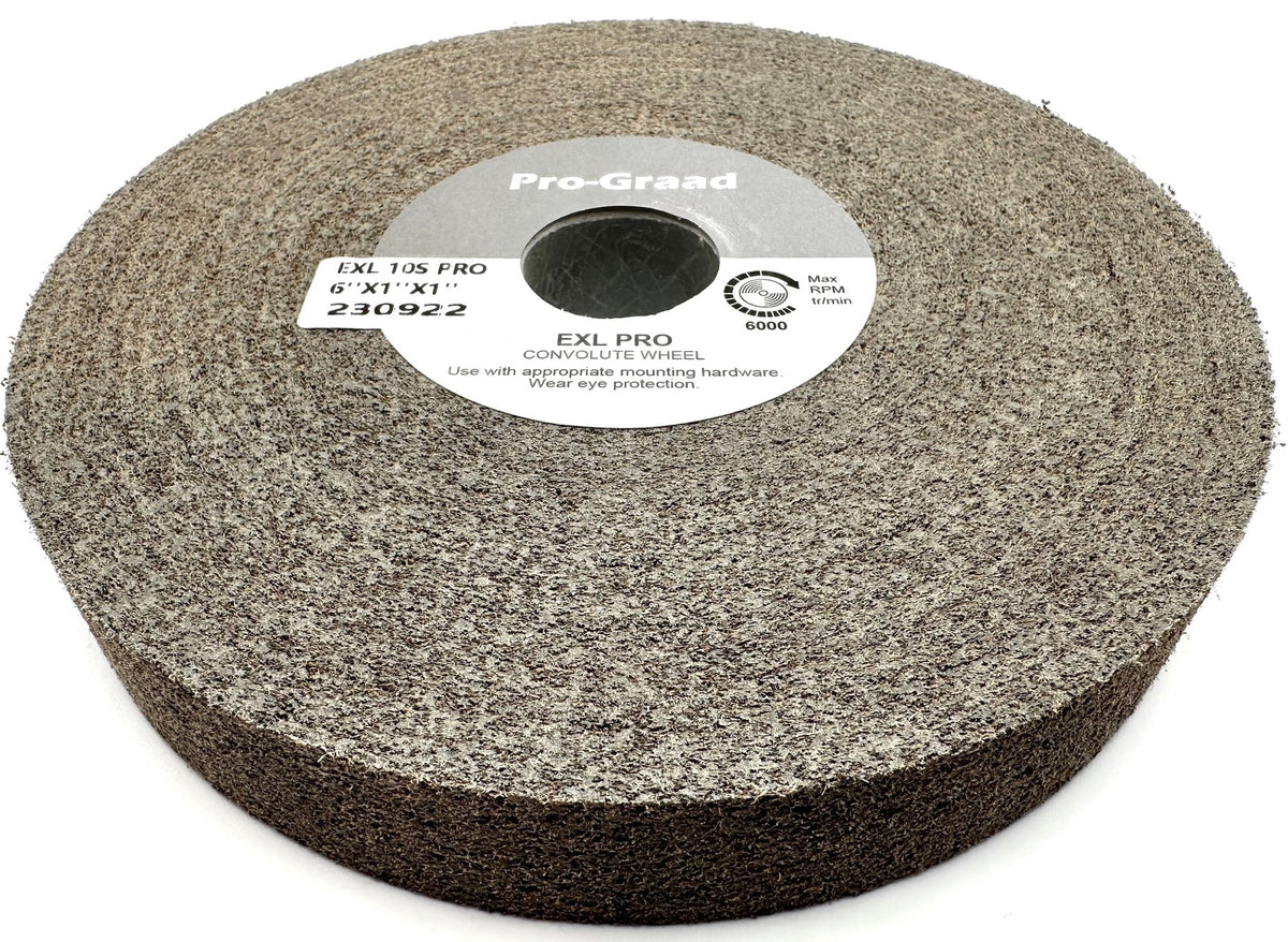 Pro-Graad 10S Fine EXL PRO Convolute Deburring Wheel - Metal Deburring, Finishing and Polishing Wheel